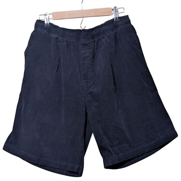 NWT Vintage Zeppelin brushed velour shorts men's size Medium black 90's skate - Picture 1 of 10